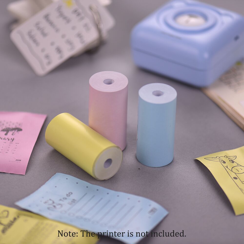 Paper Rpinter 3 Rolls Blank Label Home Printer Paperang Printer Mini Printer Receipt ...