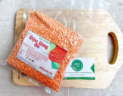 Đậu lăng đỏ Markal 500g hữu cơ Nguyên hạt