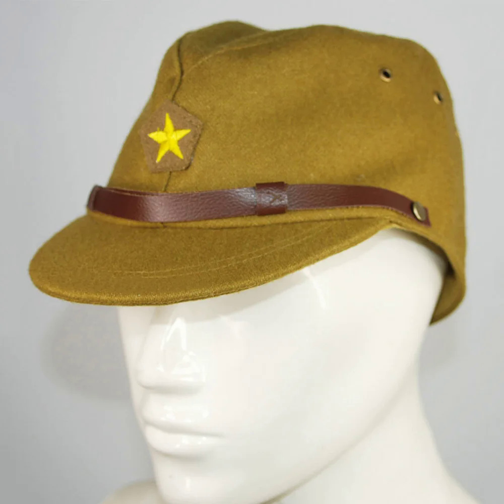 WWII WW2 JAPANESE ARMY IJA OFFICER FIELD WOOL CAP HAT Wool