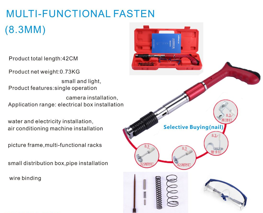 {SG InStock}Steel Nails Gun Tufting Gun Rivet Gun Ceiling Artifact Nail Gun Wire Slotting