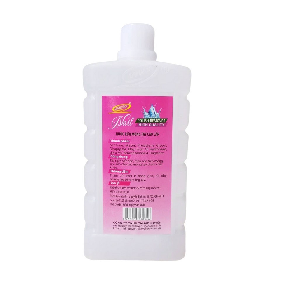 ACETONE, Nước Rửa Móng Tay Quyên 1000ml loại B