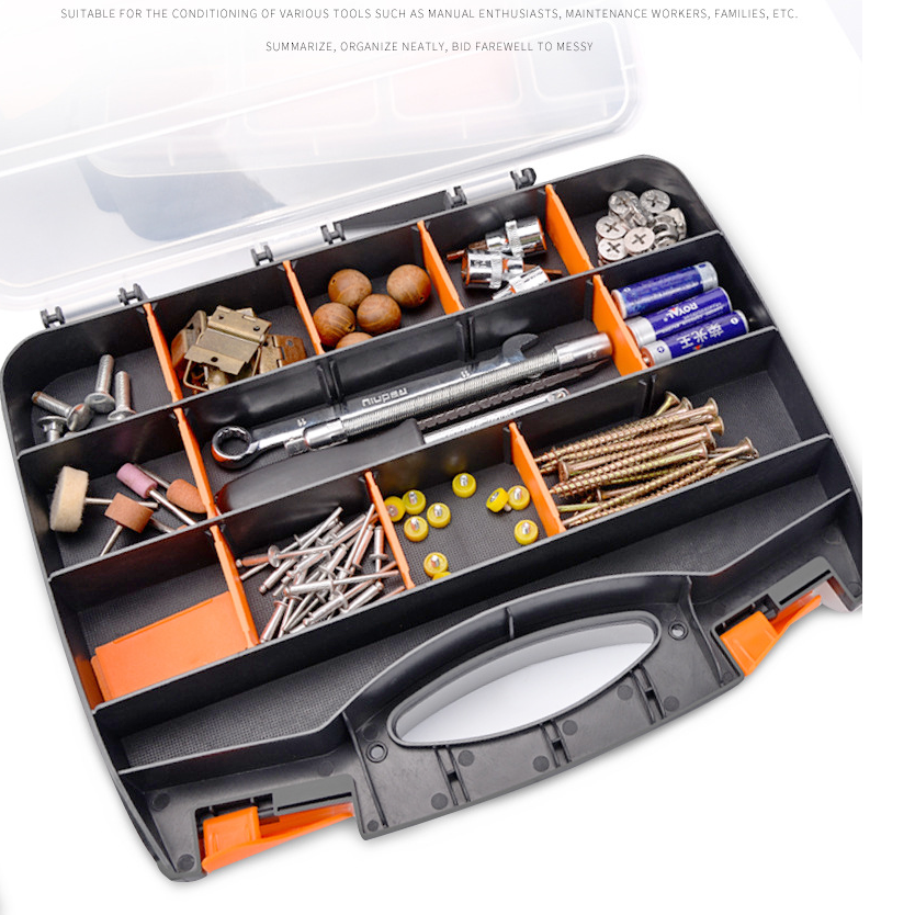 Multi Slots Cells Portable Jewelry Tool Storage Box Container