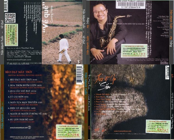Bộ 4 Đĩa CD Saxophone Trần Mạnh Tuấn