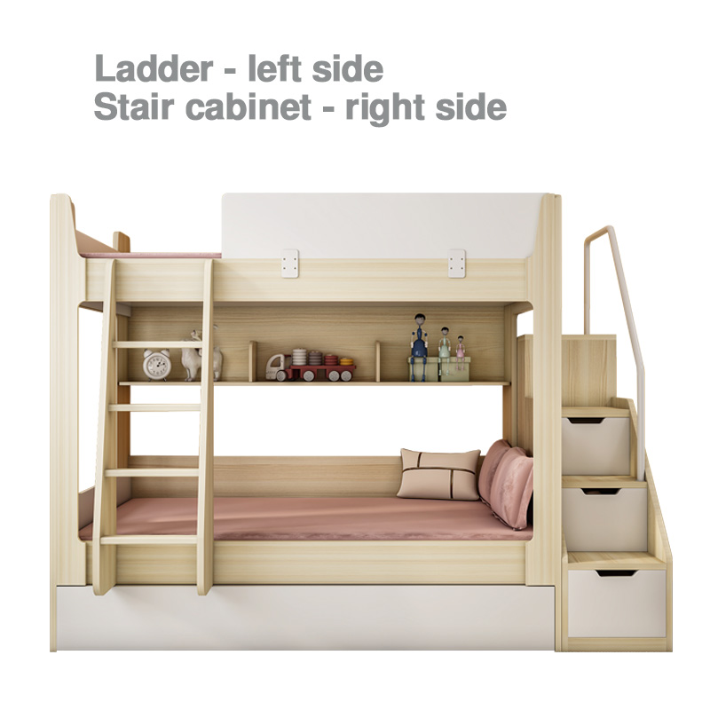 [SG Seller] Children bunk bed with pull out storage bed Kids bunk bed