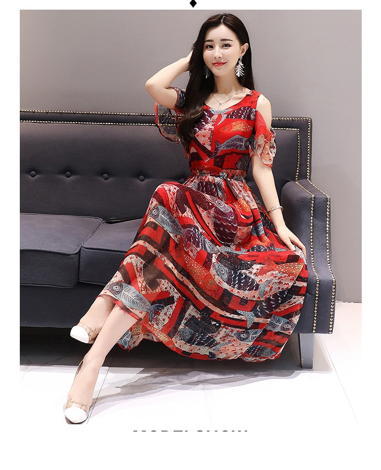 ĐẦM MAXI HOA DUYÊN DÁNG CAO CẤP NGOCTRANSHOP - NT4305