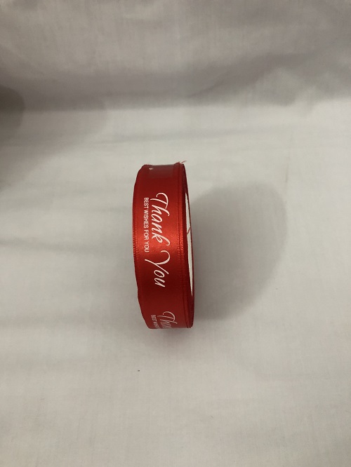 Ruy băng lụa 2 cm chữ "Thank You" đủ màu/cuộn