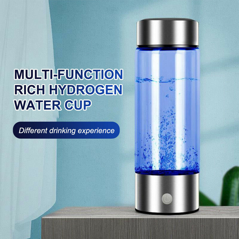 Bokali sạc USB Hydrogen Máy phát điện nước giàu Ionizer chai nước thủy tinh