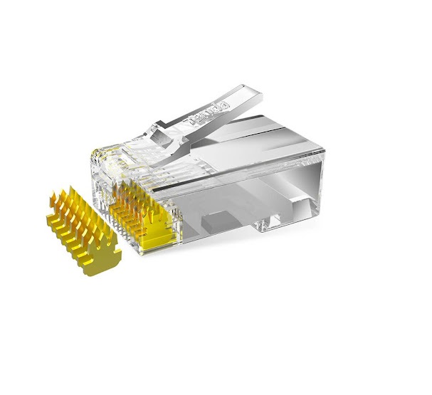 Đầu RJ45 CAT5e Ten da TEH5E010 Hộp 100 Hạt