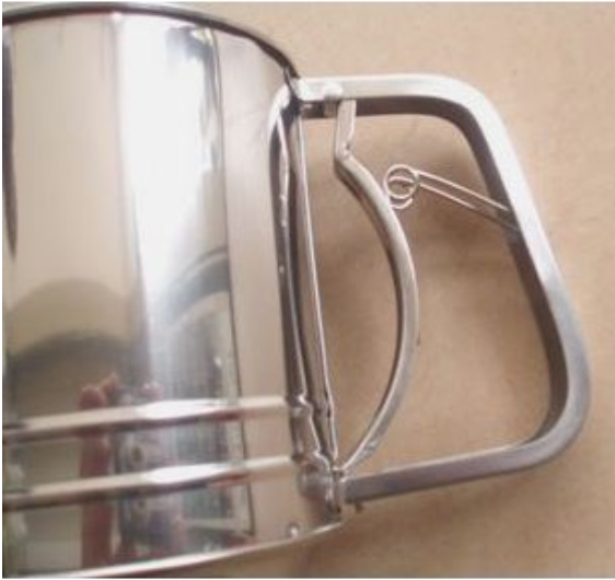 Ca Rây Bột Inox Thép Không Gỉ Có Tay Cầm