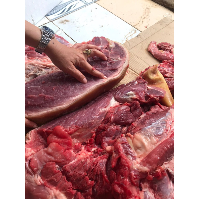 THỊT ĐÙI NAI TƯƠI CÓ DA  Cấp Đông 1kg (giao tphcm)
