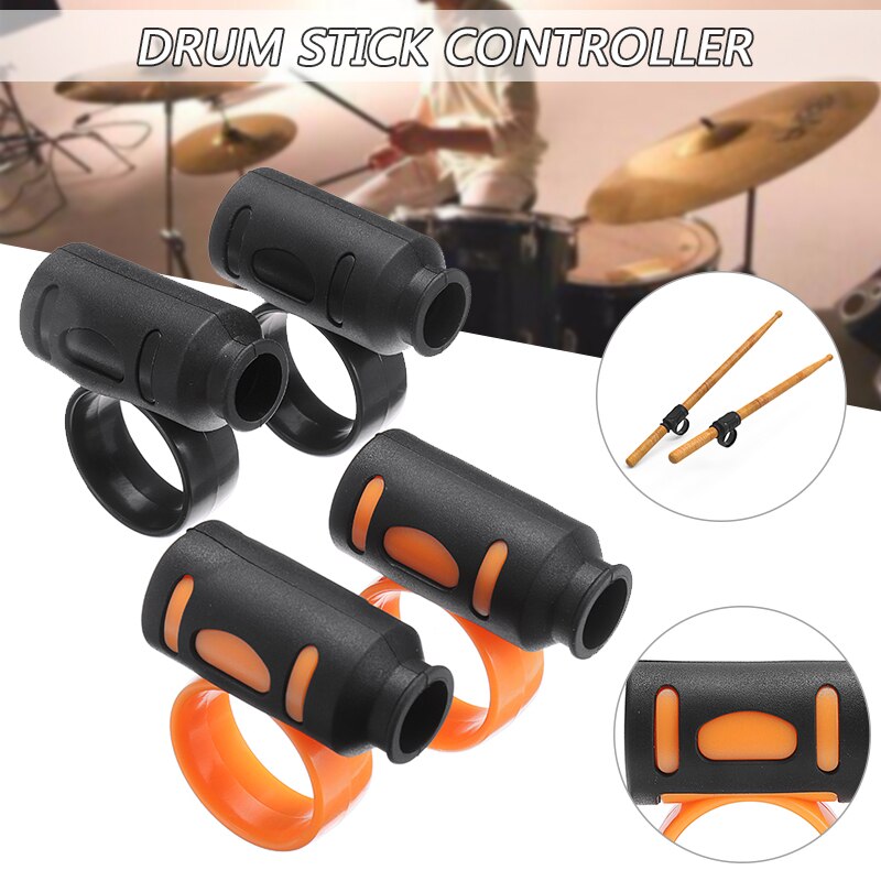2Pcs/1Pair Drum Stick Controller Clip Anti-Slip Essory Silicone Handle Fingers Grip Clamp Drumsticks Tool Essories