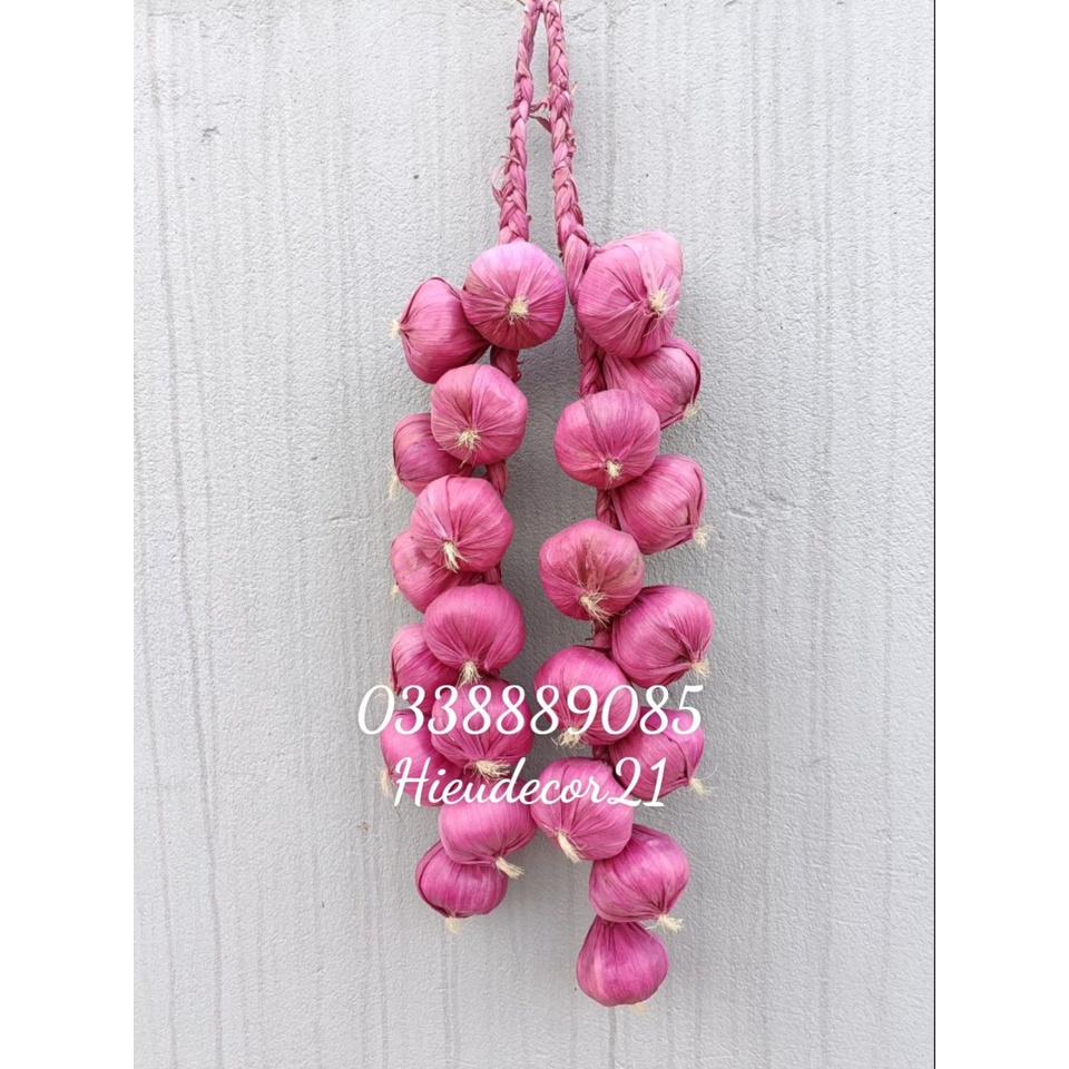 Dây hành tỏi ớt, lạc trang trí (củ quả giả)