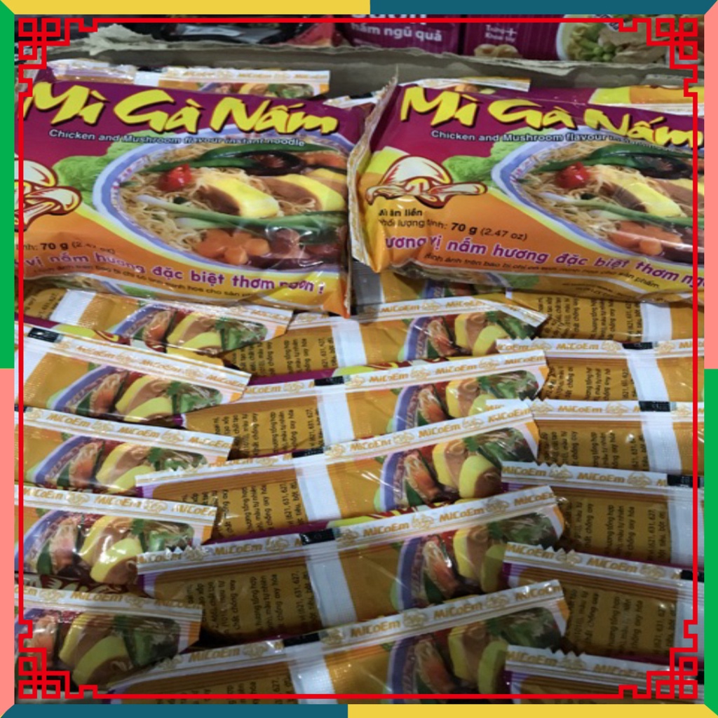 (HOT LIKE) Thùng Mì Gà Nấm 30 Gói x 70g
