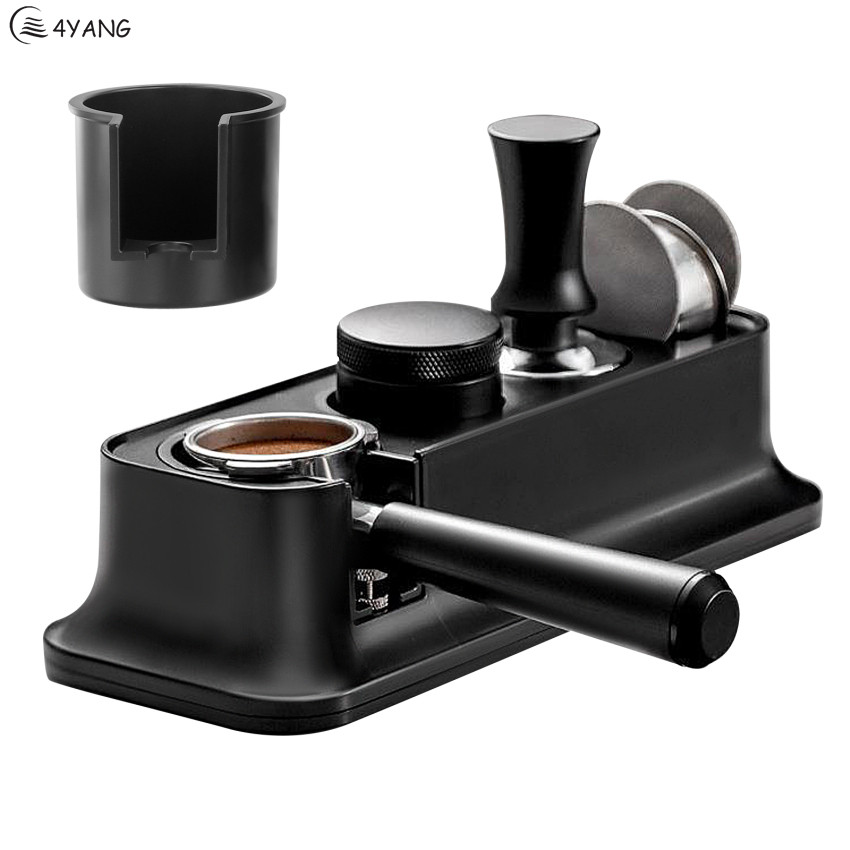 Tamper Station for Barista | Tamper Station Made of ABS | Coffee Tamping Station | Barista Accessories, Black