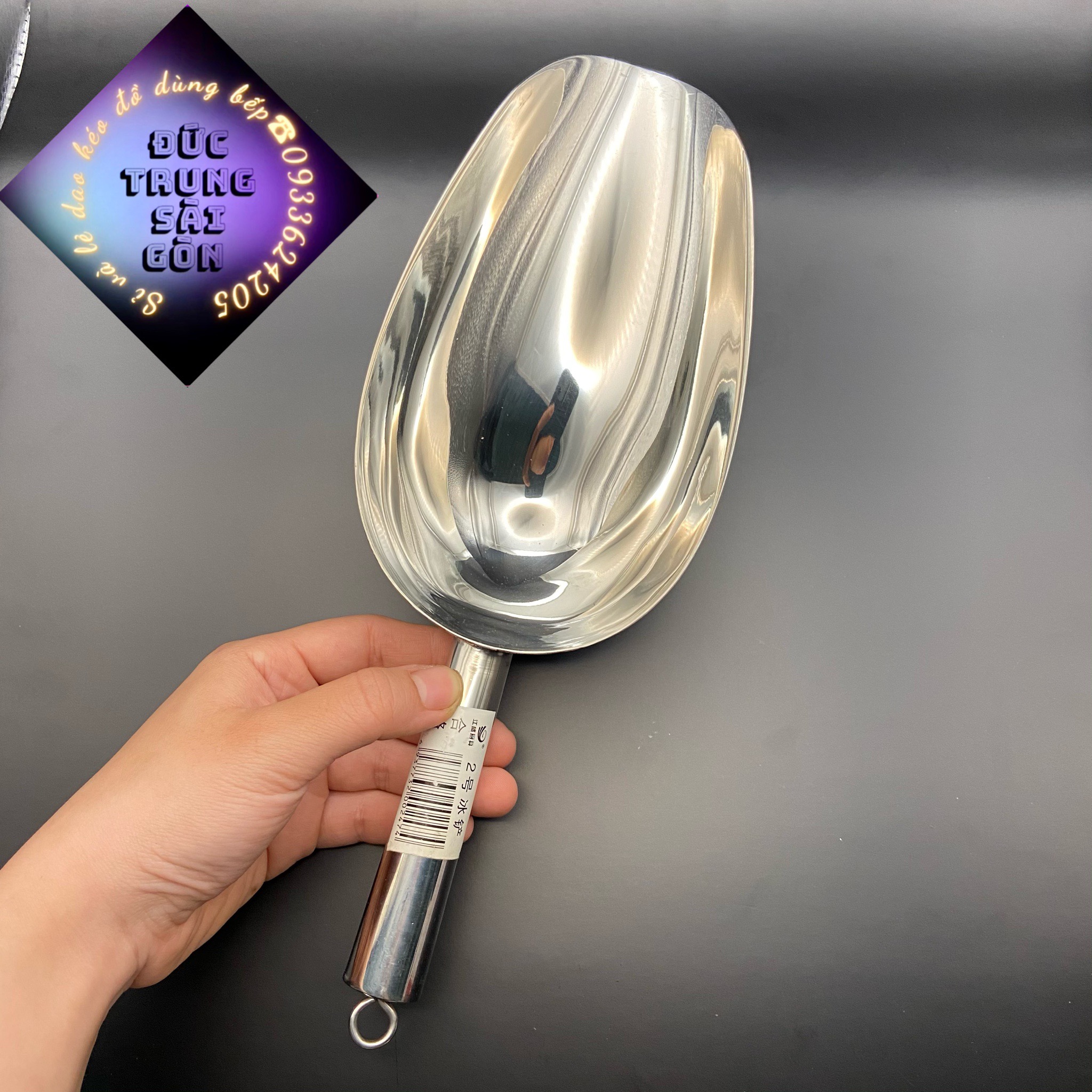 Xúc đá, xúc gạo, xúc hạt inox cao cấp đủ size