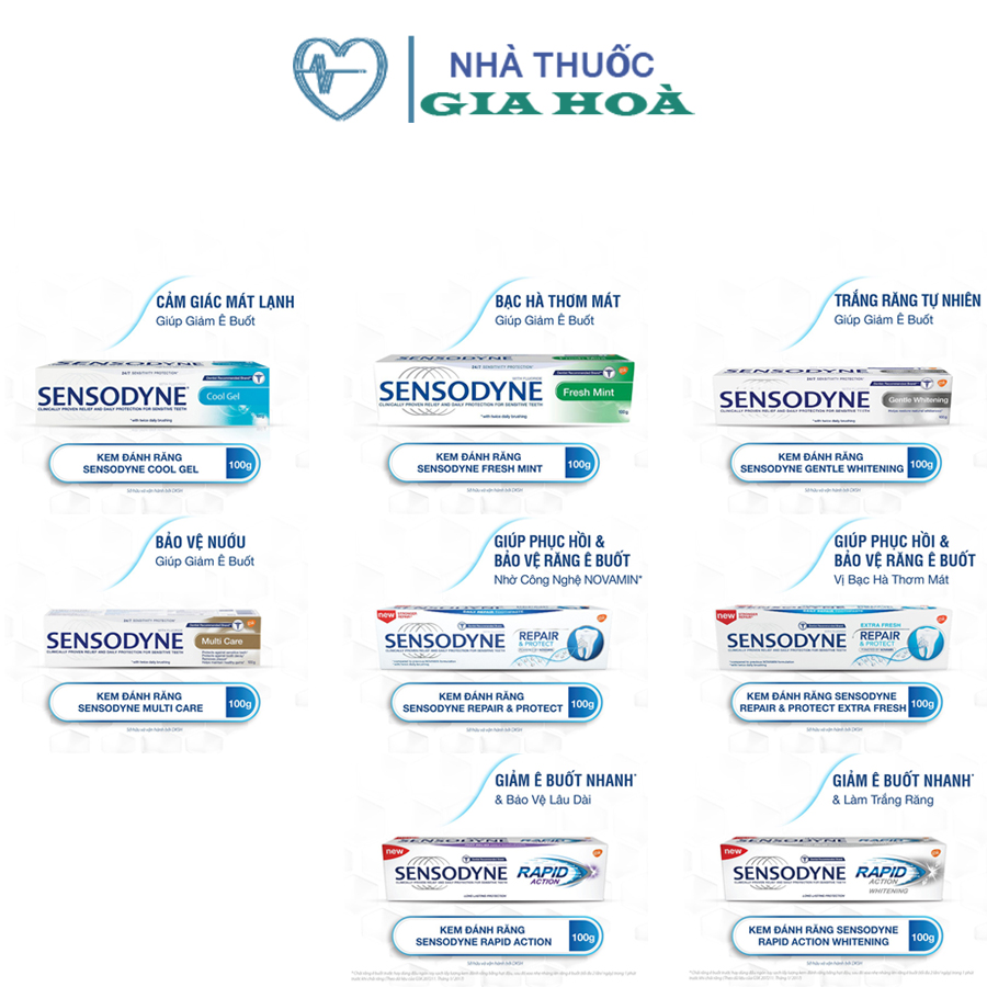 [HCM]Kem Đánh Răng Sensodyne Chống Ê Buốt( Hàng Công Ty)