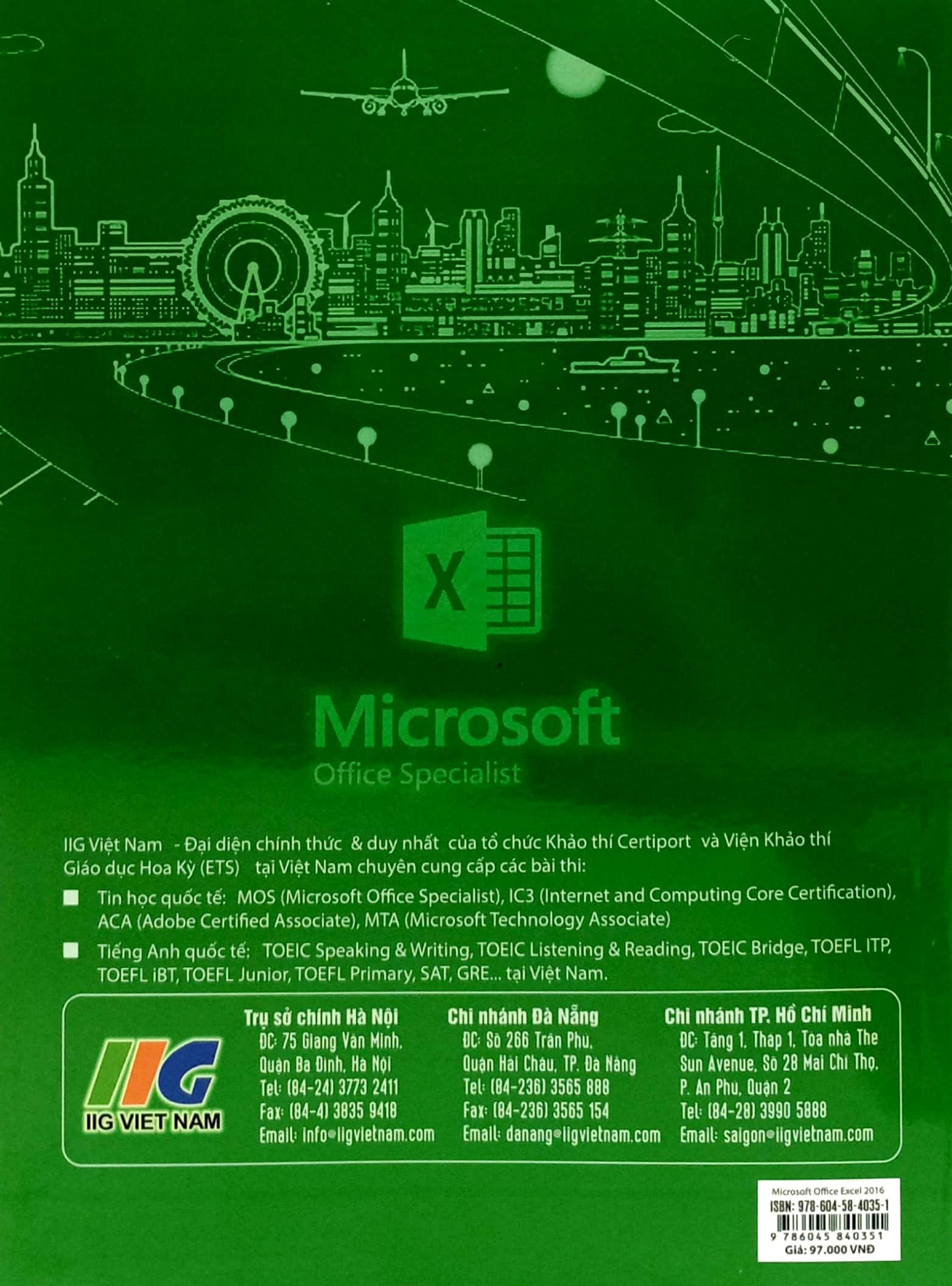 Sách Fahasa - Microsoft Excel 2016 (Tái Bản 2023)