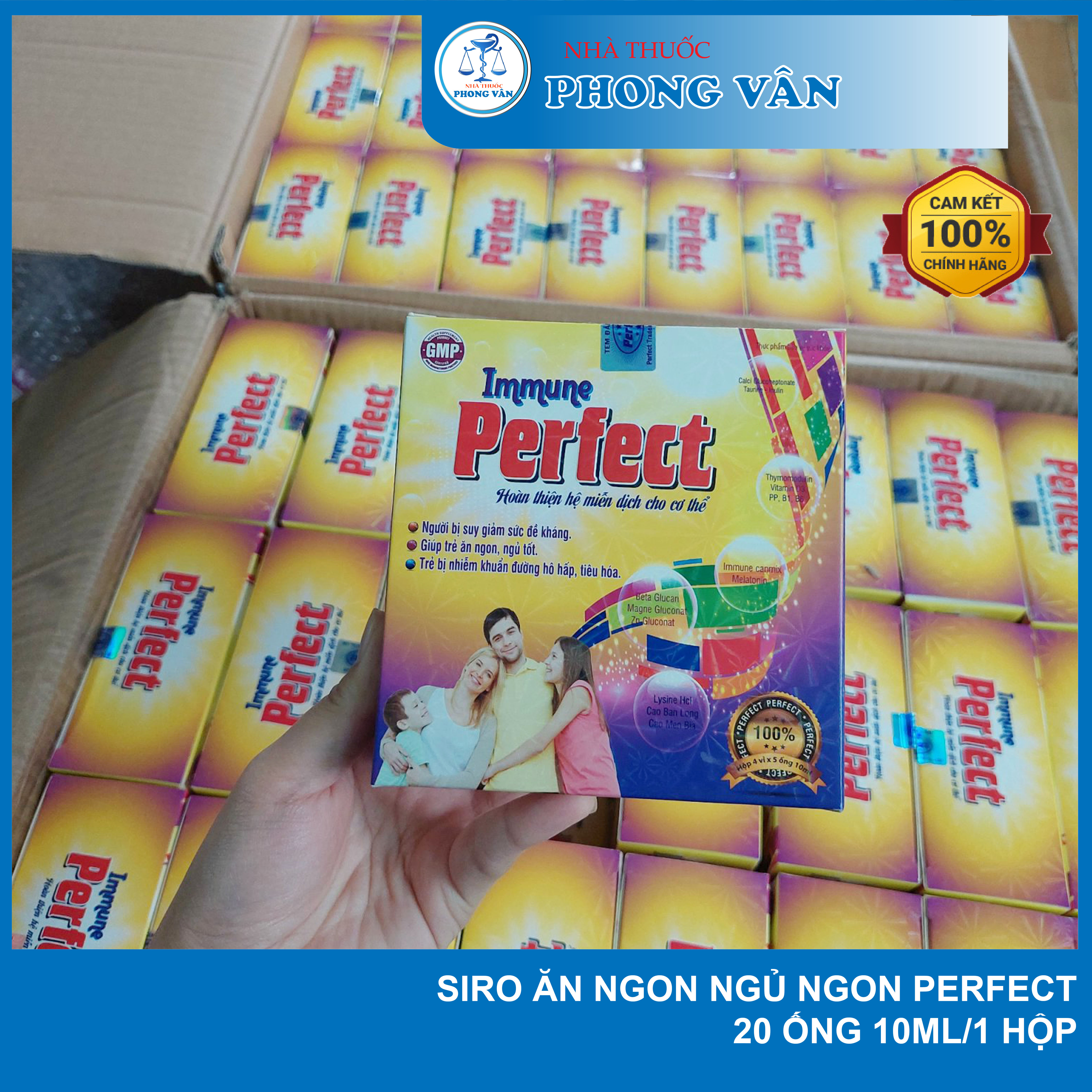 Siro ăn ngon ngủ ngon Immunglucan ( siro perfect mới)