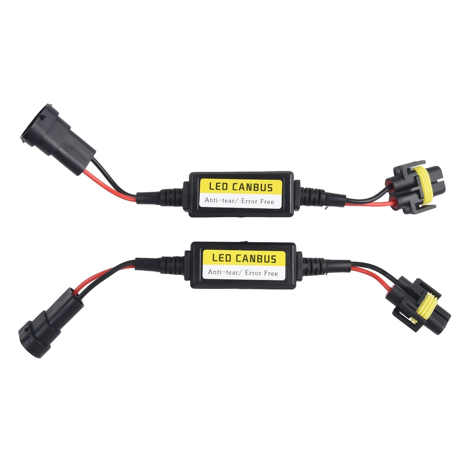MileAuto 2x LED H11 Headlight Canbus Anti Flicker Resistor Canceller  Decoder DC 9-36V PVC Fast Delivery