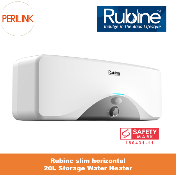 Rubine slim horizontal 20L Storage Water Heater SH-20 Lazada