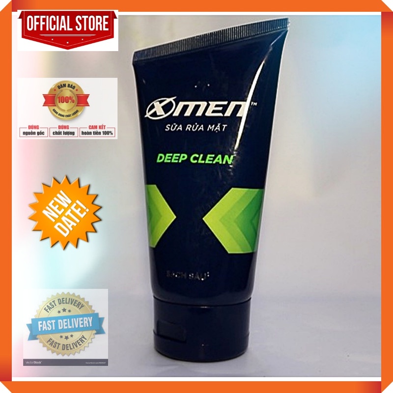 Sữa Rửa Mặt X-Men Deep Clean Sạch Sâu 100G