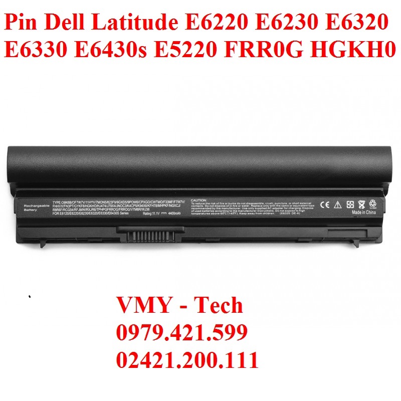 Pin Dell E6220 E6230 E6320 E6330 E6430s E5220 Cao cấp