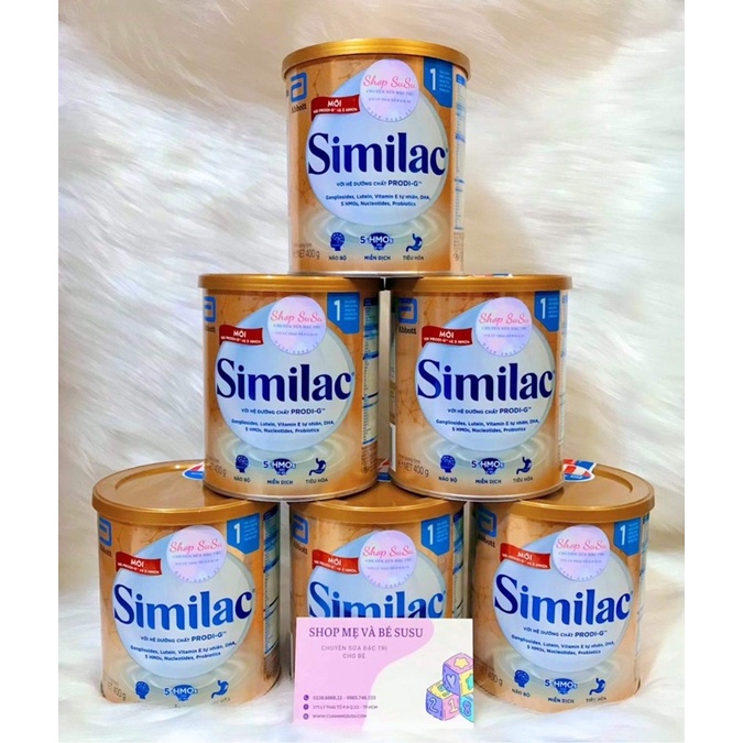 (DATE MỚI NHẤT) SỮA SIMILAC IQ HMO Số 1 CHO BÉ (0-6 tháng) 400G mẫu cũ