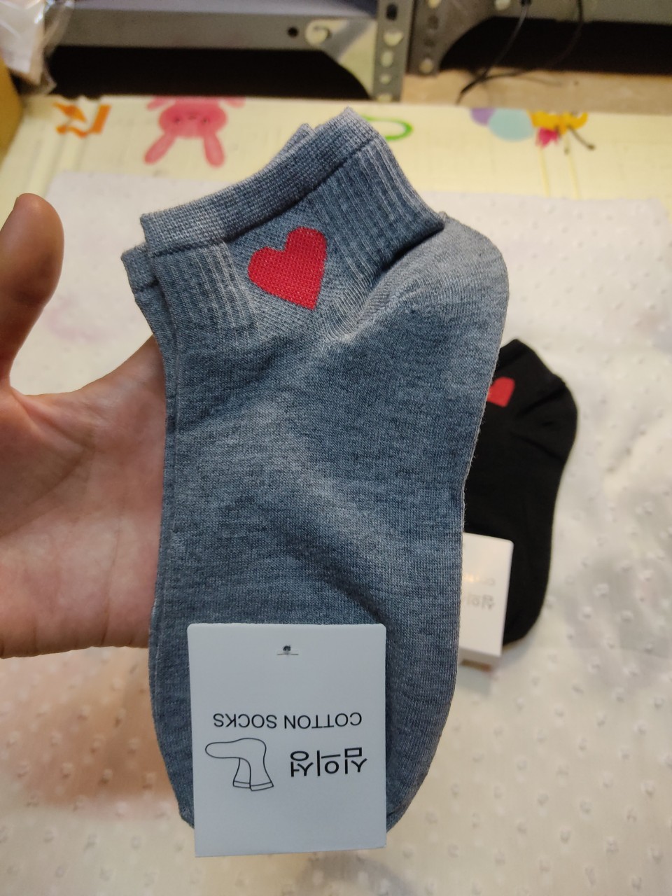 Tất tim cổ ngắn set 5 đôi