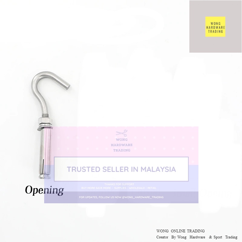 Uxcell Expansion Hook M6 340 Stainless Steel Concrete Wall Hook Open Cup Hook Screw Hook Anchoring Silver 4 Pack F377241b B785 4156 91d6 4433f44ad4d9.5c8c4cc1a4263562be42e114319f2956