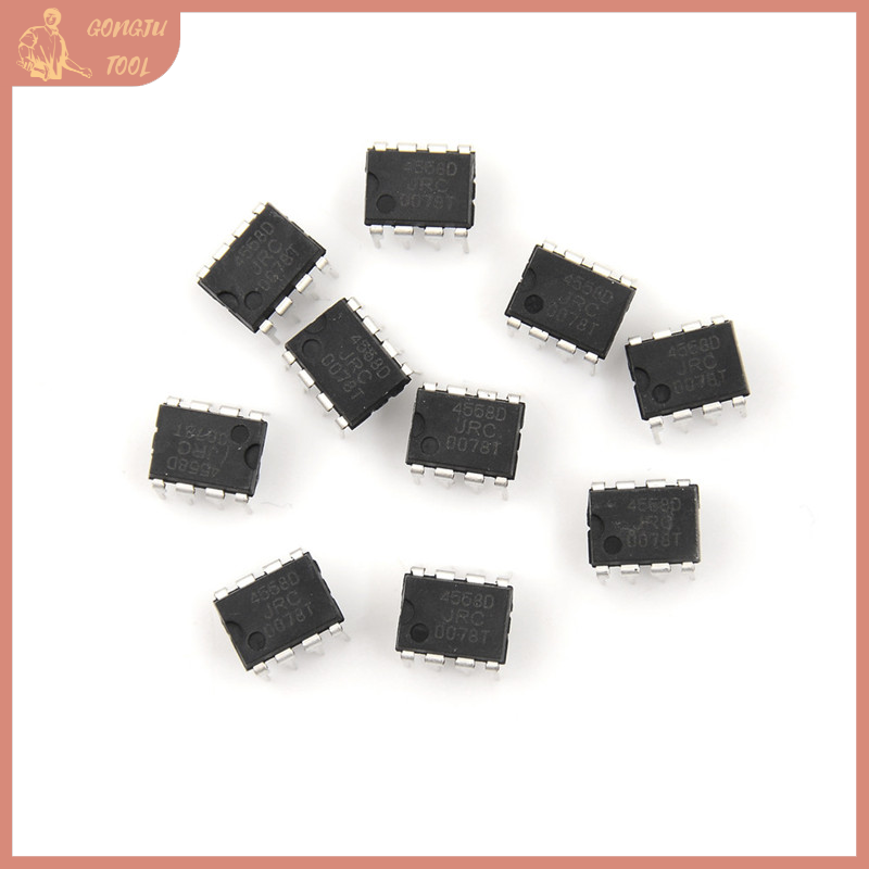 🔨 TOOL 20 chiếc IC jrc4558d 4558d DIP8 OP amp DIP8