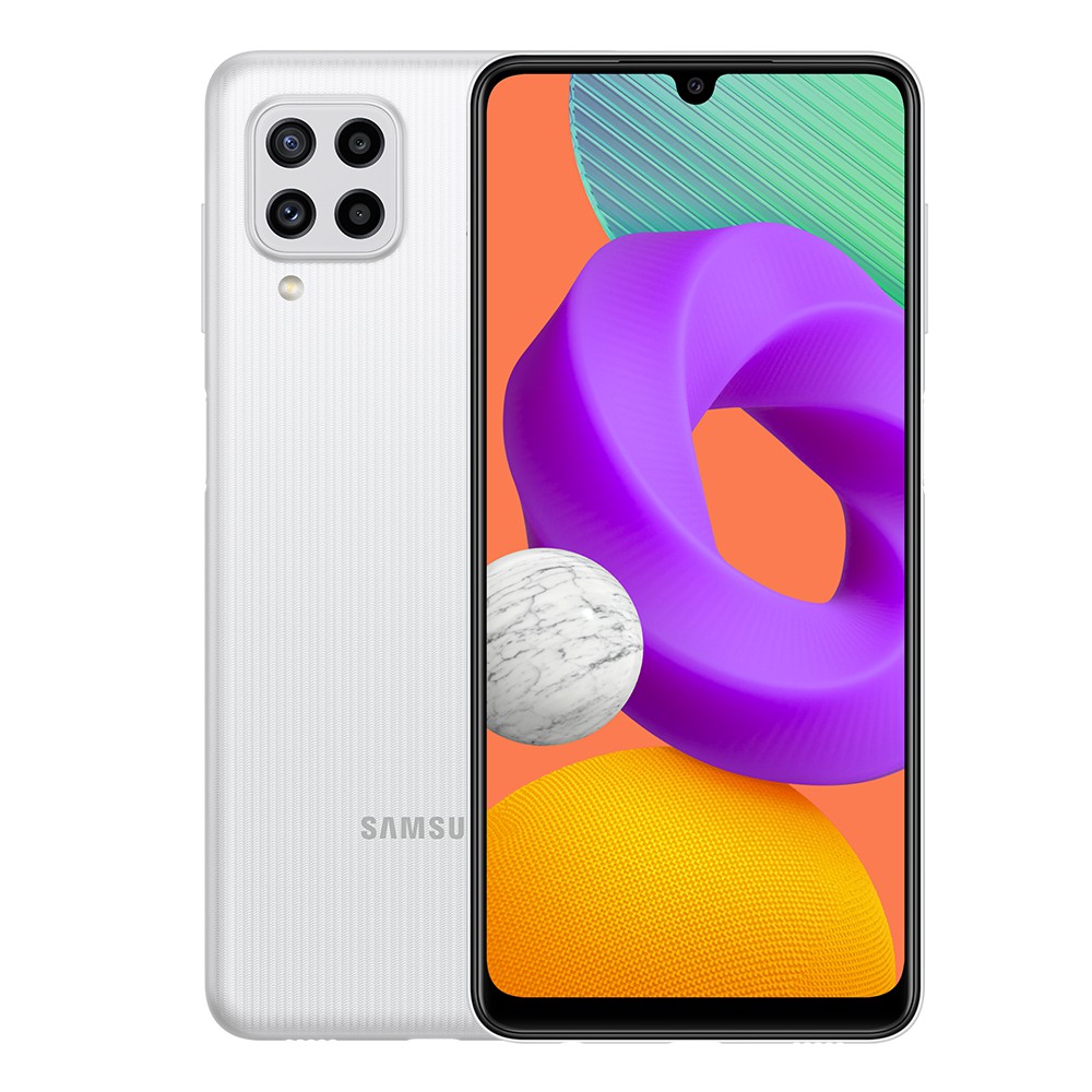 Samsung Galaxy M22 (6/128GB) ความจุแบตเตอรี่ 5,000 mAh ขนาด 159.9 x 74. ...