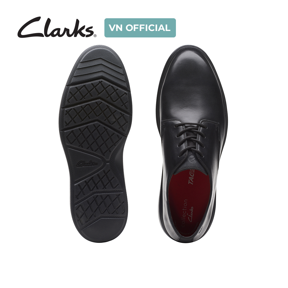 Giày Tây Da Nam Clarks - Dennet Low