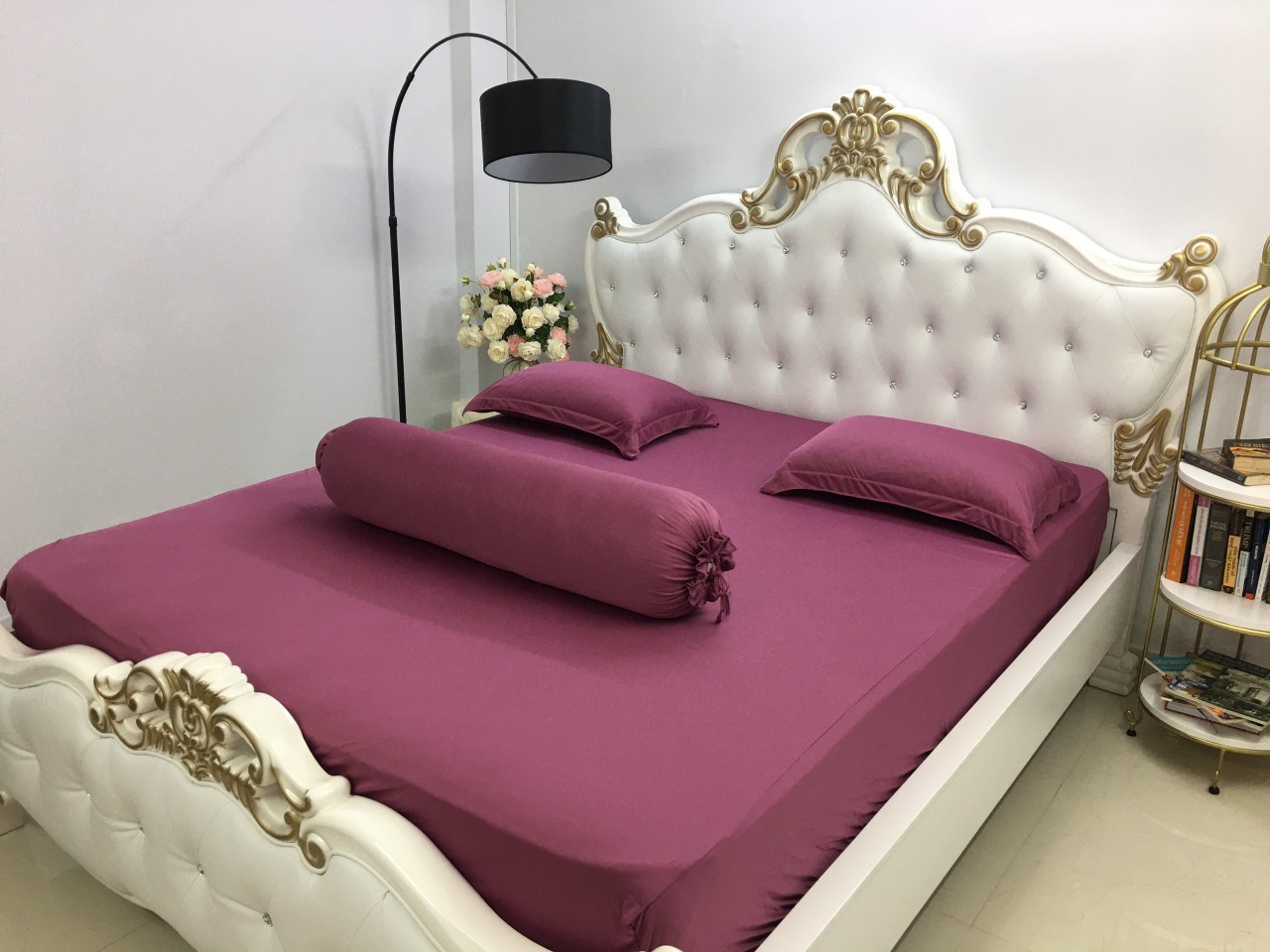[HCM]Bộ Drap Thun Hàn Quốc mát lạnh { 4 món } nhiều màu