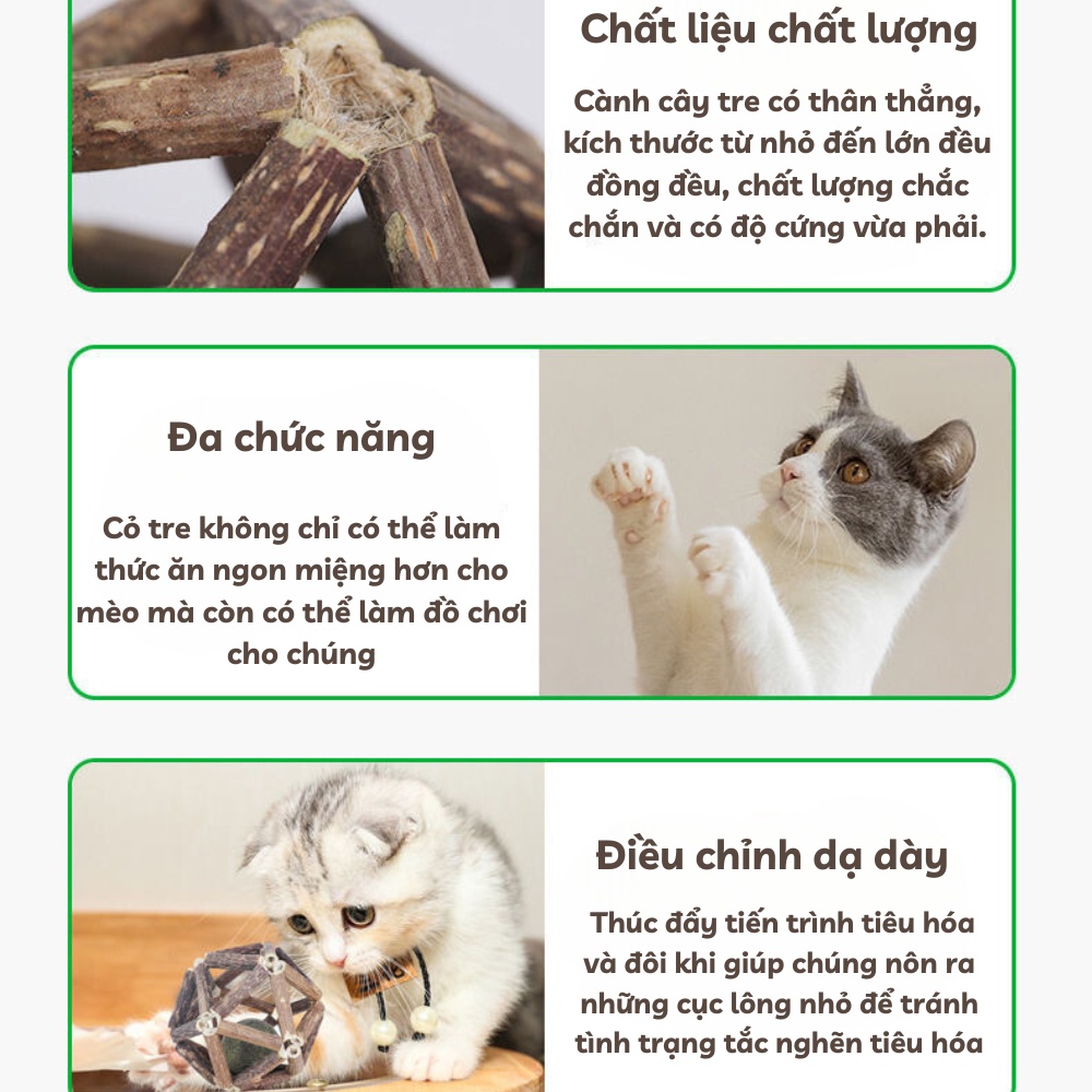 🌈 Banh Gỗ Capnit Cho Mèo - Bóng Đồ Chơi Capnit Cỏ Bạc Hà Mèo.