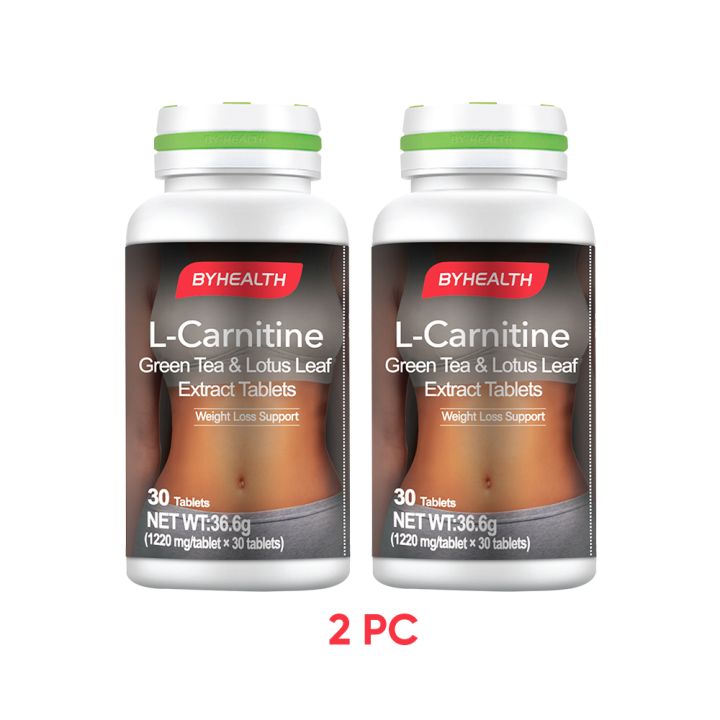 ByHealth L-Carnitine Green Tea & Lotus Leaf 30 Tablets For Burning Fat  Byhealth Slim Ubat Kurus Badan Fat Burner With Lcarnitine Tea Polyphenols