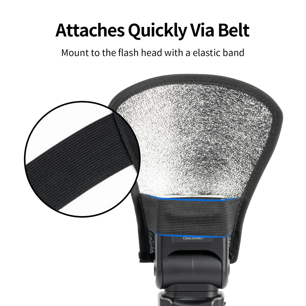Selens Bộ Khuếch Tán Đèn Flash 2 Trong 1 Bộ Khuếch Tán Đèn Flash Bộ Khuếch Tán Hình Chữ Nhật Hộp Mềm Bát Giác Hai Mặt Có Thể Gập Lại Cho Đèn Tốc Độ