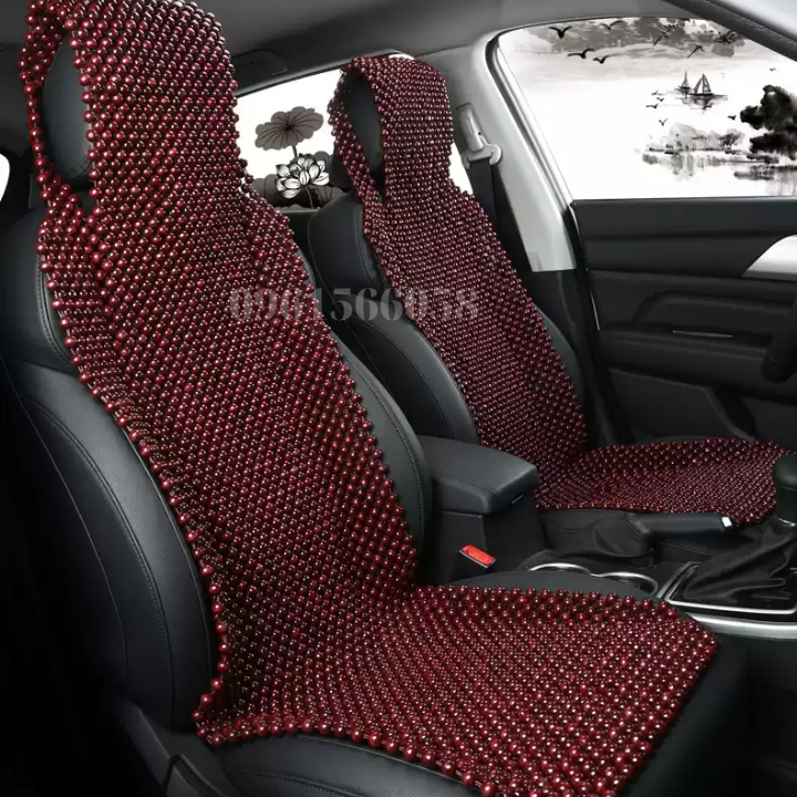 [FLASHSALE] Bọc Ghế Ô Tô Hạt Gỗ Cao Cấp [Bao Cả Ghế] - Lót Ghế Ô Tô Ghế Văn Phòng