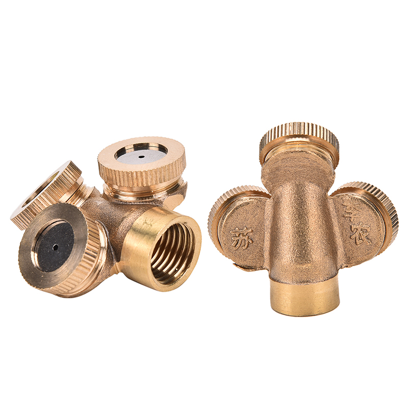 Rayua Adjustable Brass Spray Misting Nozzle Garden Sprinklers Irrigation Fitting