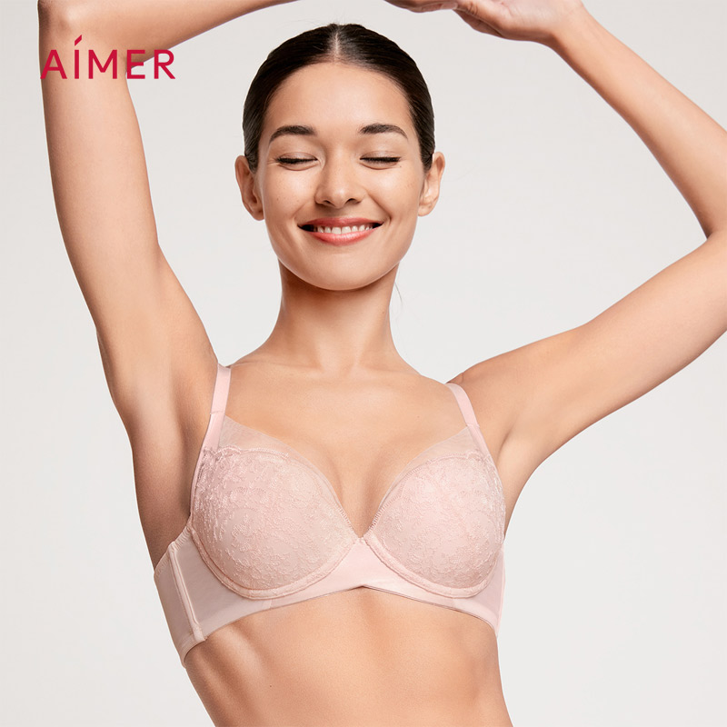 Aimer Minimizer Bras Soft Underwire Push Up 3/4 Full Coverage Non