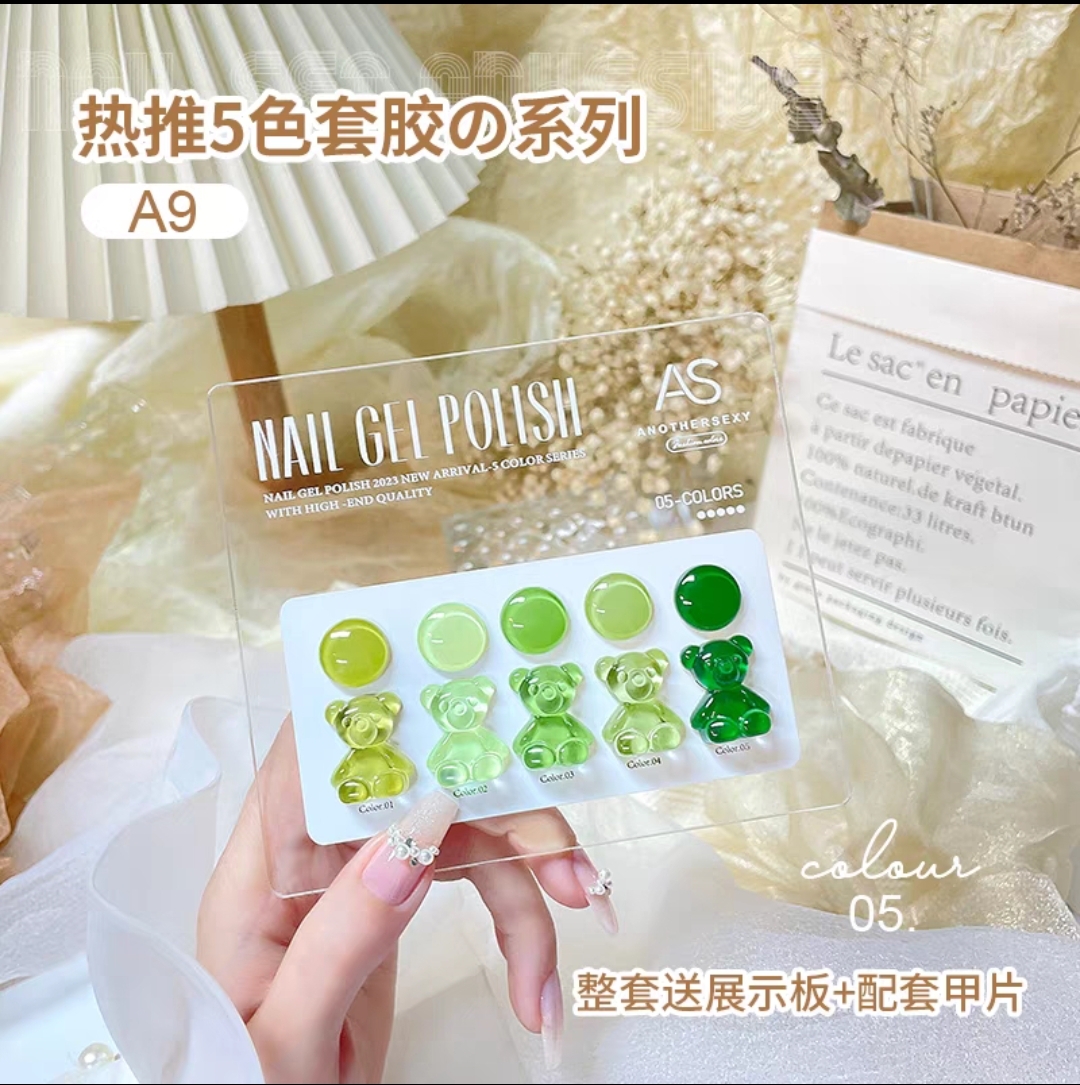 Set Sơn AS 5 Màu A9 Chai Xanh Cao Cấp - sinailmi