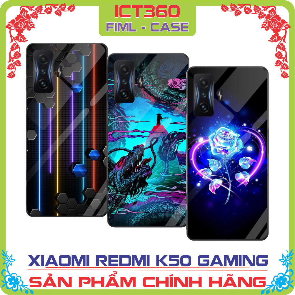 Ốp lưng kính Xiaomi Redmi K50 Gaming / Poco X4 GT- Nhận in ảnh theo yêu cầu