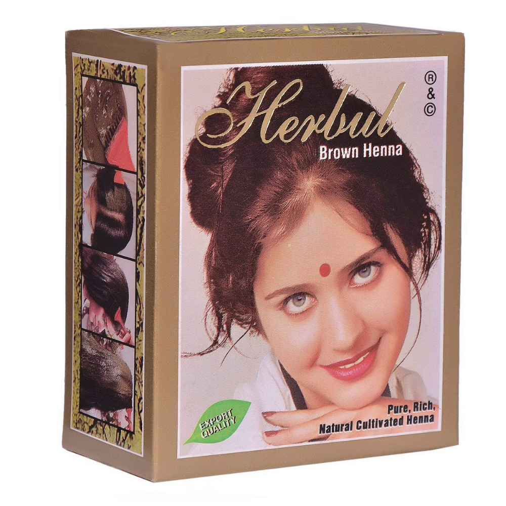 Bột nhuộm tóc thảo dược Henna - Nâu 60g