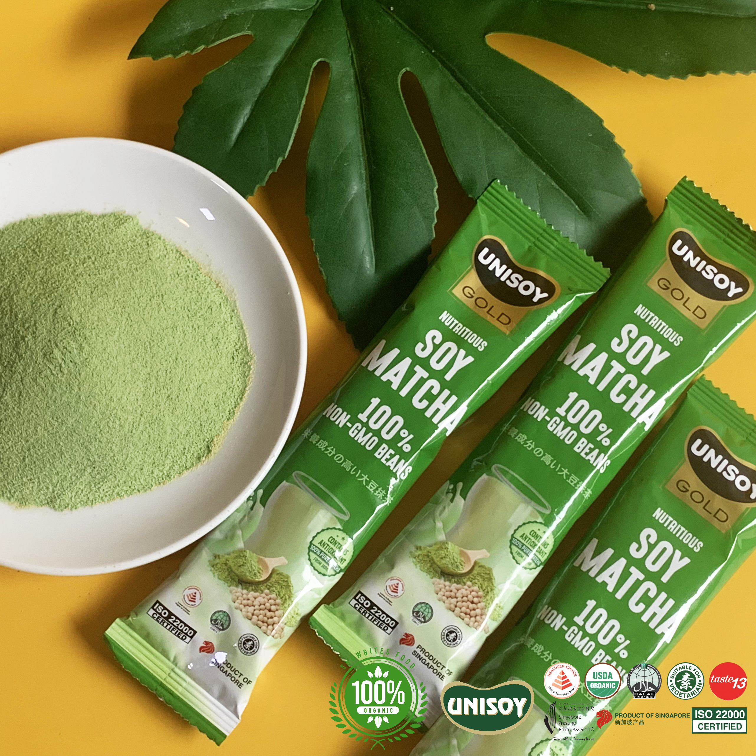 Combo 2 Túi Bột Đậu Nành Matcha Unisoy (2x10x21g) SHOP2SAVE