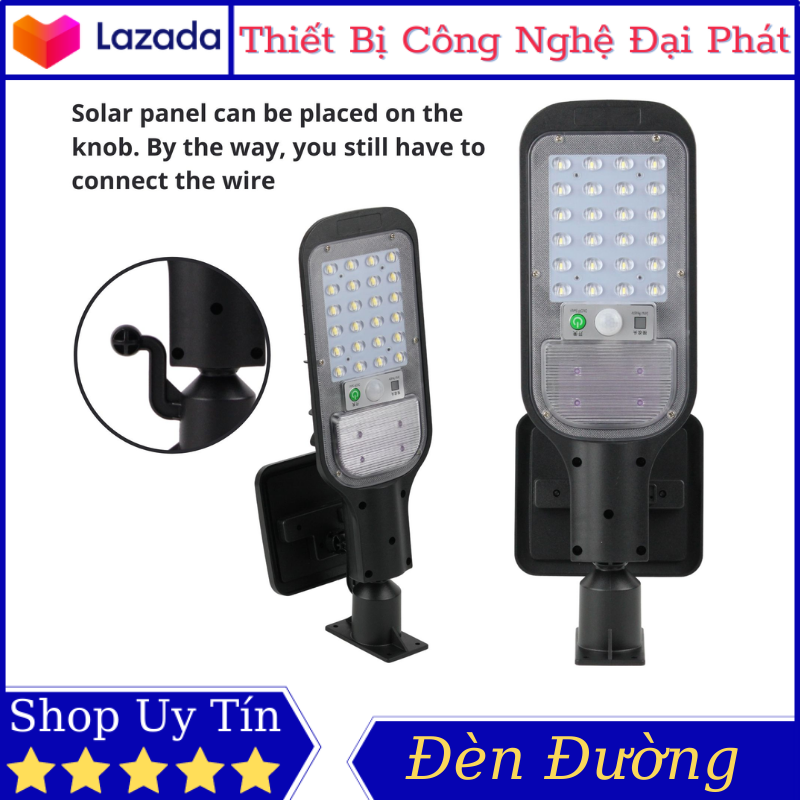 Đèn năng lượng mặt trời jx 516 đèn đường cảm biến chuyển động cảm biến sáng tối