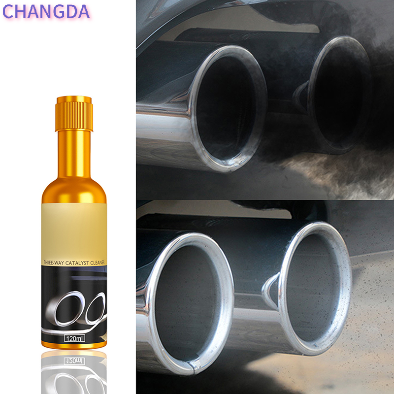 💖CHANGDA Chất xúc tác ô tô làm sạch động cơ tăng tốc chất xúc tác làm sạch 120ml