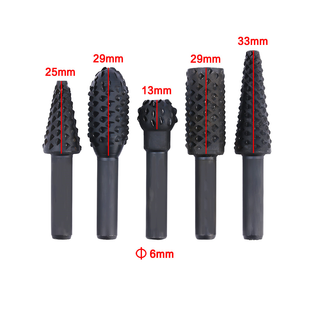Innovative 7032 Rasp NEW 【Innovative design】5 Pcs Rotary Craft Files 1/4| Shank Rotary Rasp ...