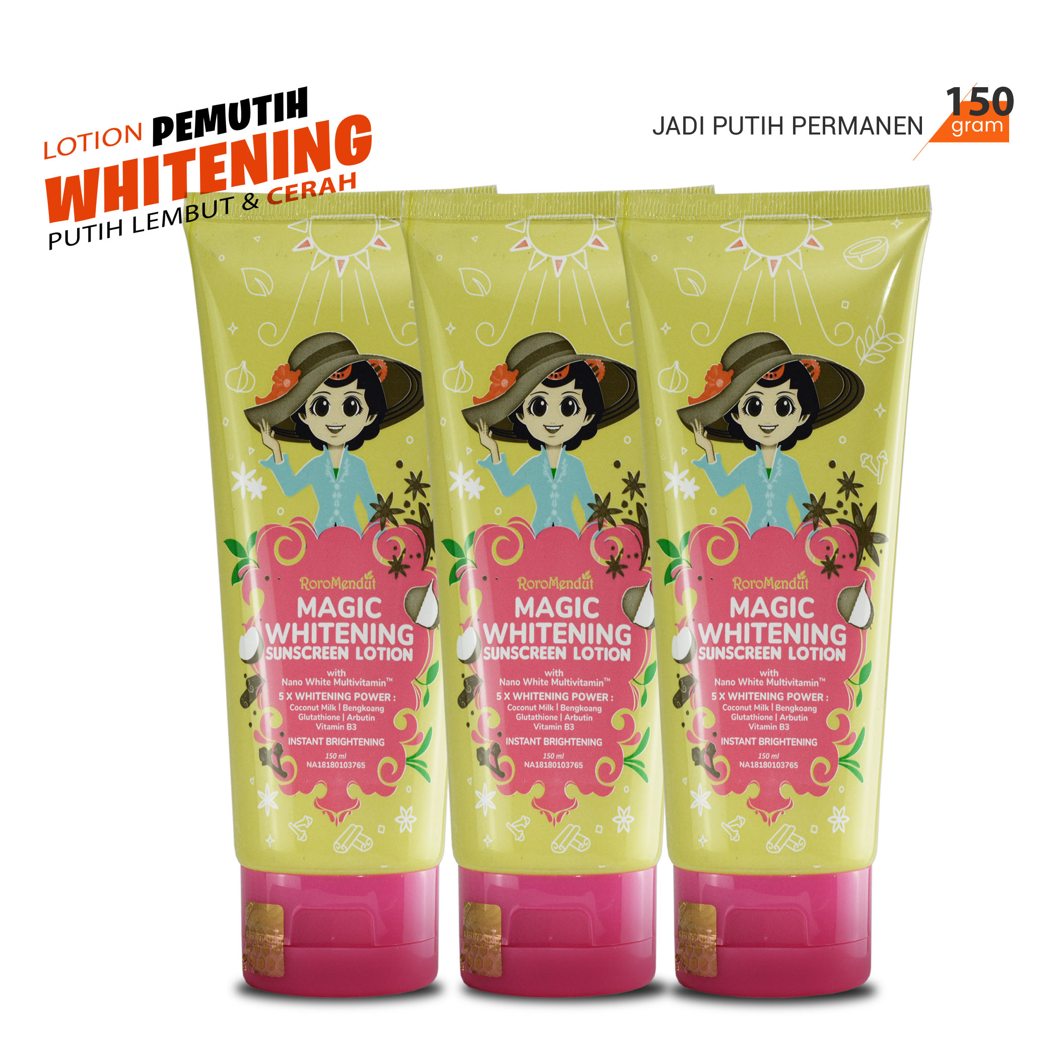 magic whitening sunscreen lotion