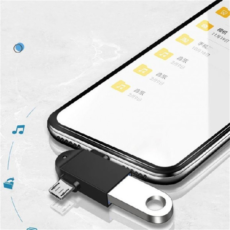 Bộ Chuyển Đổi Mini USB OTG Type-C Và Micro 2 Trong 1 Để Truyền Siêu Tốc Cho Máy Tính Xách Tay Điện Thoại Và Nhiều Thiết Bị Khác