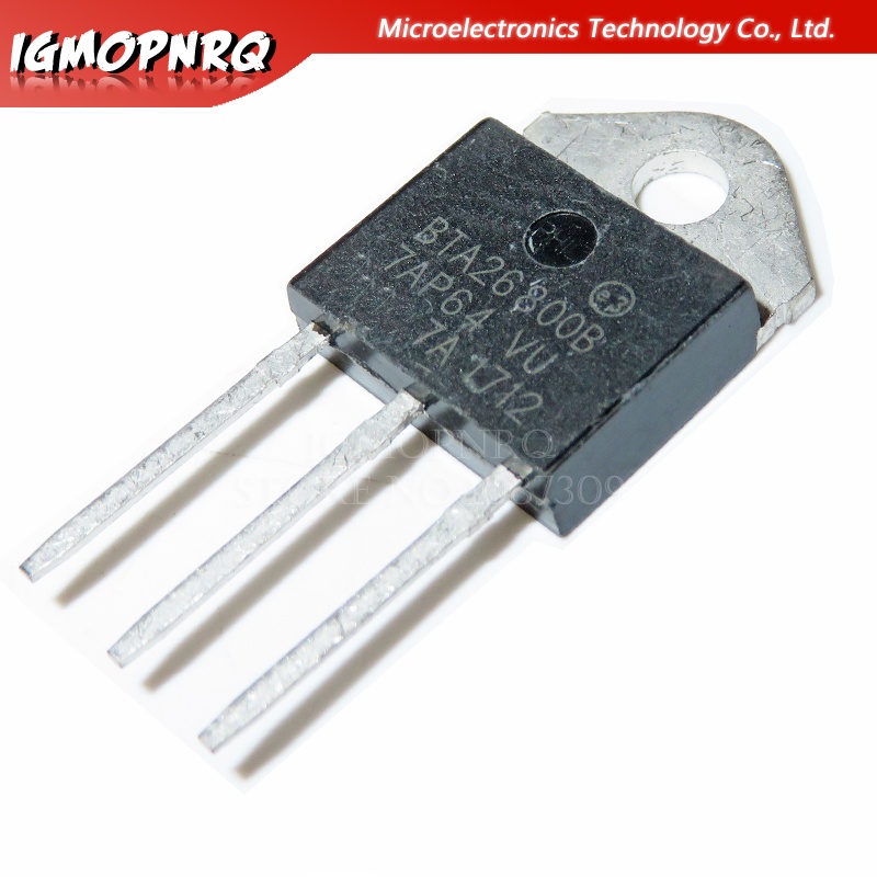 5pcs bta26-800b bta26800b bta26-800 bta26-800b bta26-600b bta26-600 triacs 25 amp 800 volt bidreectional silicon conttrolled triode integrated circuit