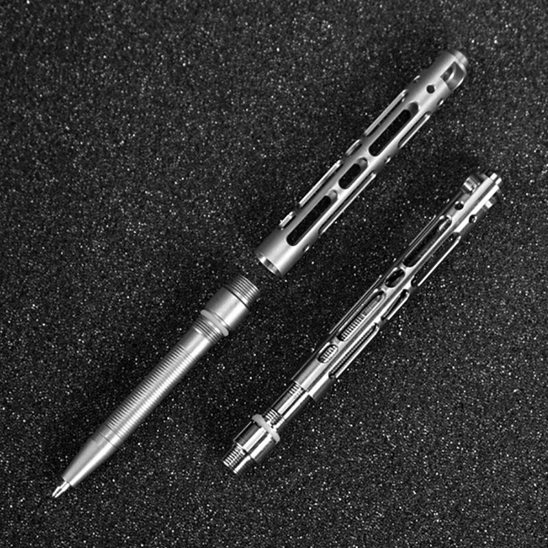Titanium TC4 Mini Pen Self Defense Outdoor Tool Keychain Portable Pocket Business Writing Pen Broken Window Tools